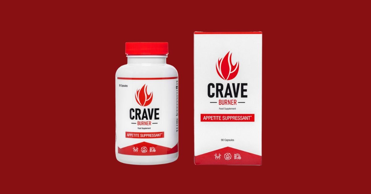 Crave Burner appetite suppressant supplement bottle placed on a wooden surface, emphasizing natural weight loss support through appetite control and metabolism boost.